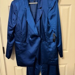 Eloquii Royal Blue Suit Set
